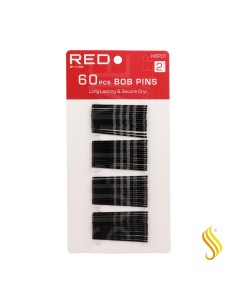 Red Kiss Bob PinS 2" 60 Piezas Black Pasador